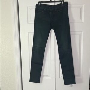 rag & bone The Dre Stillwater Dark Blue Wash Distressed Skinny Jeans Women’s 27